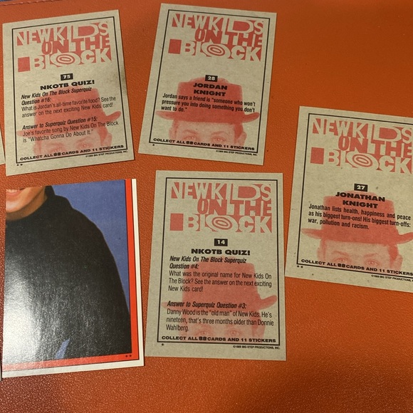 1989 Topps New Kids On The Block 8 Super Gloss Trading cards - Picture 4 of 7